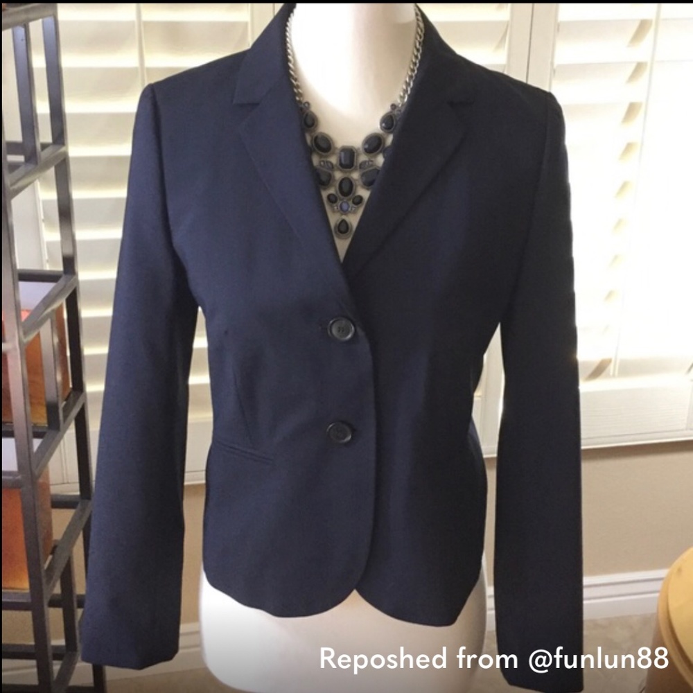 J Crew BRAND NEW Navy Wool blazer